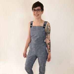 Nooworks Chambray Overalls L